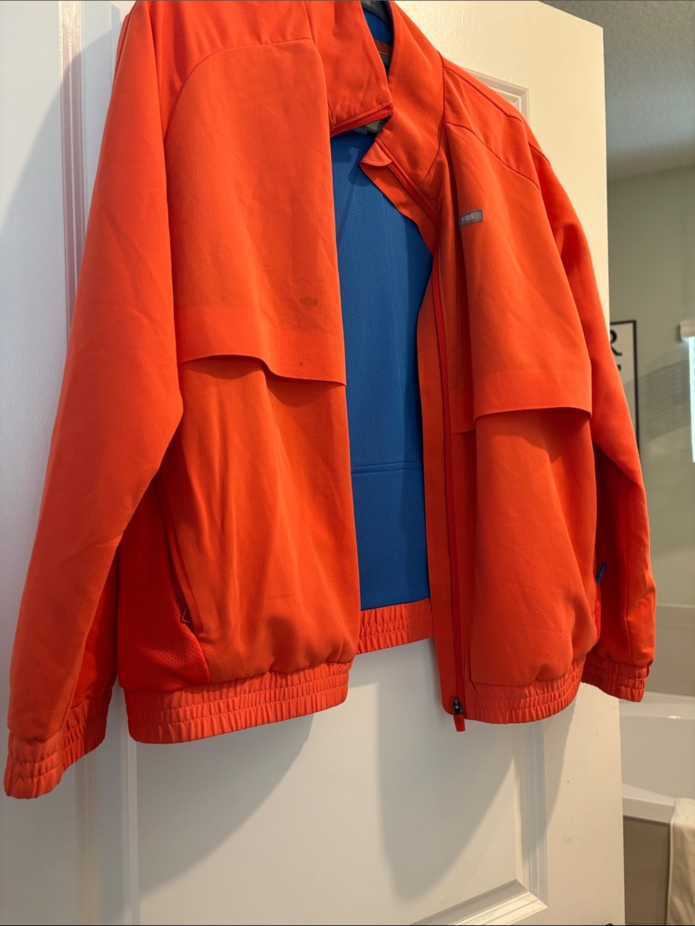 Figs women’s Orange Windbreaker Jacket